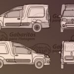 Gabarito Fiat Fiorino Bau Cargo Van 2013 a 2022